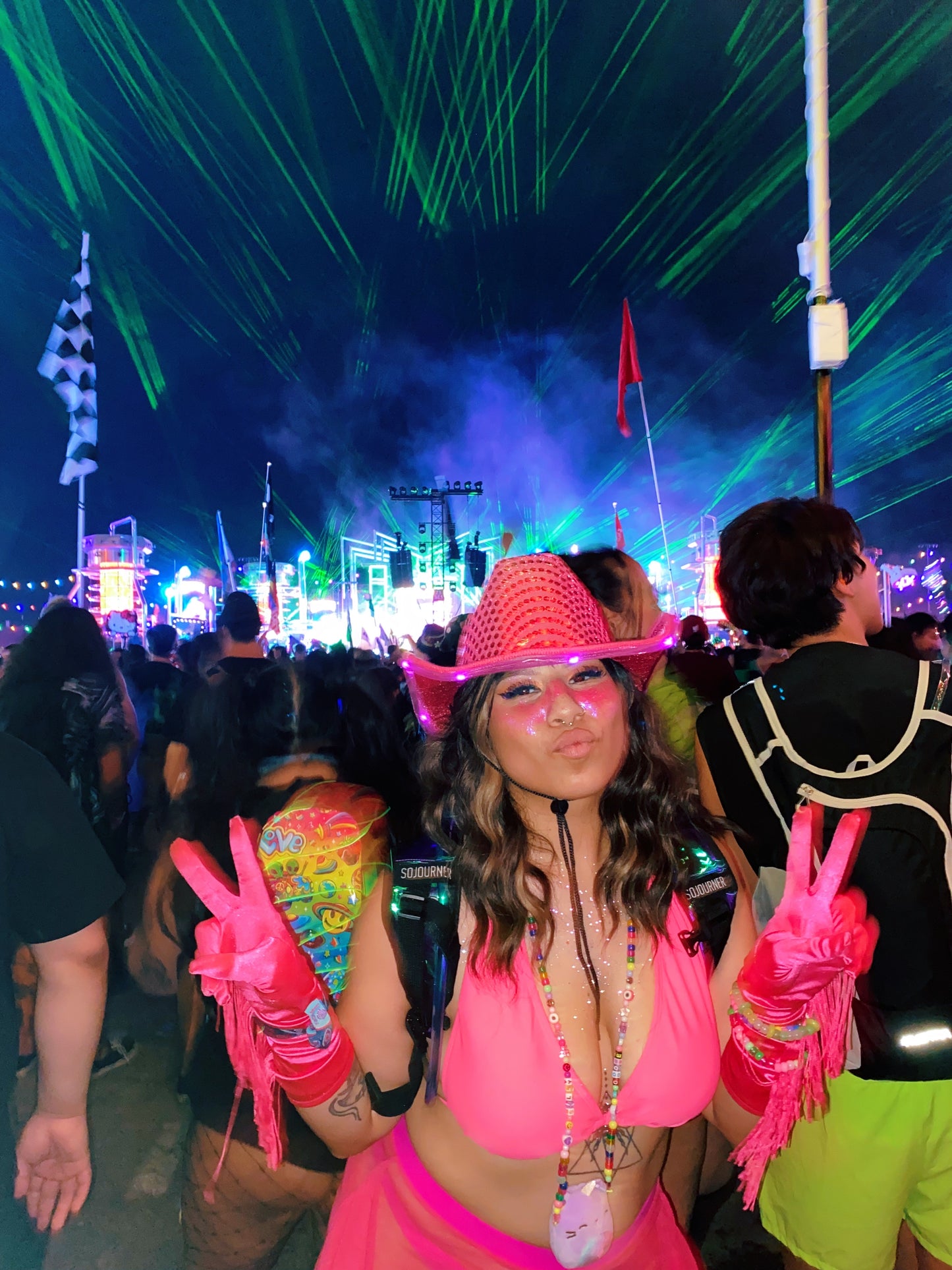 Neon Garden Glitter Pot